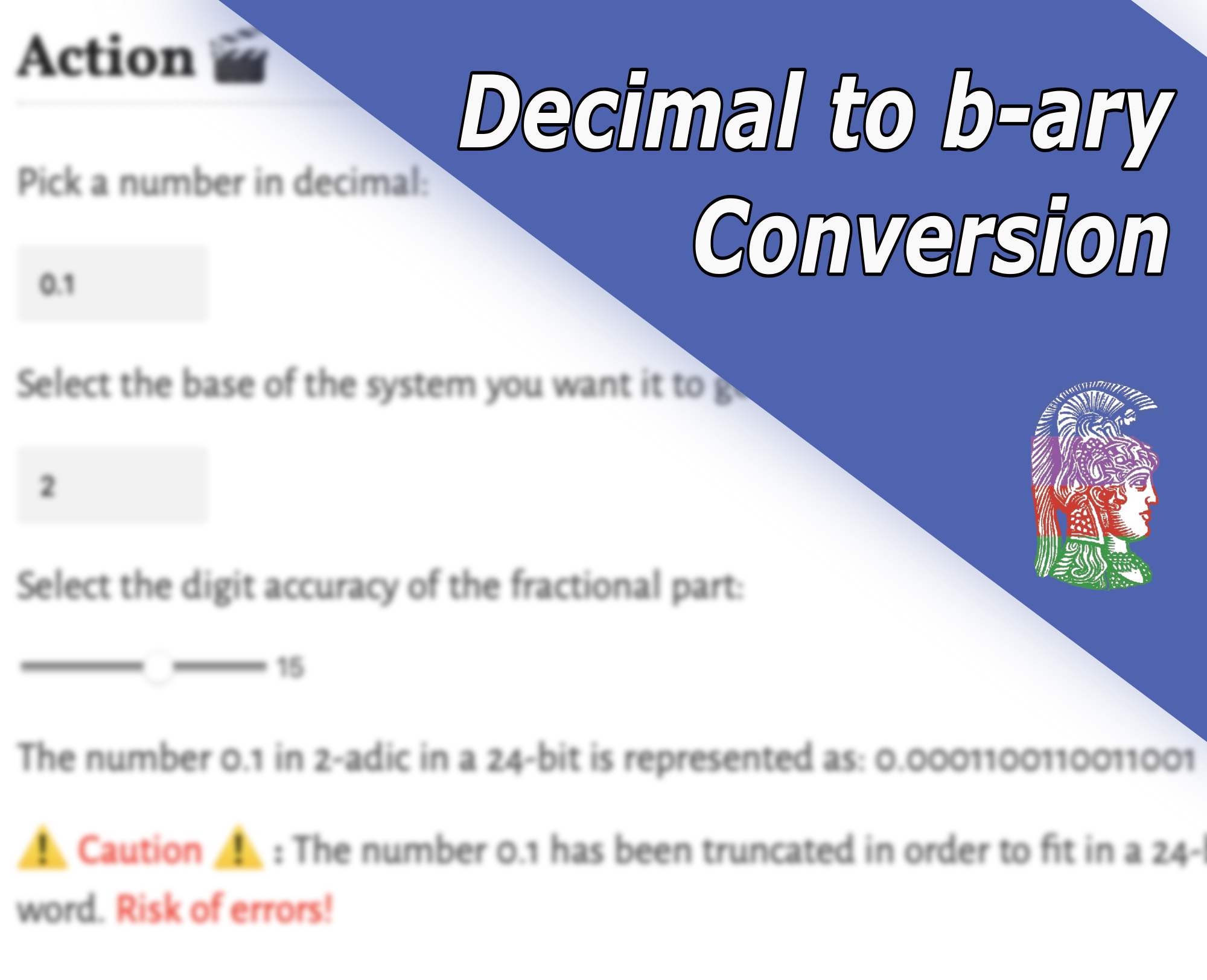 Decimal to b-ary conversion